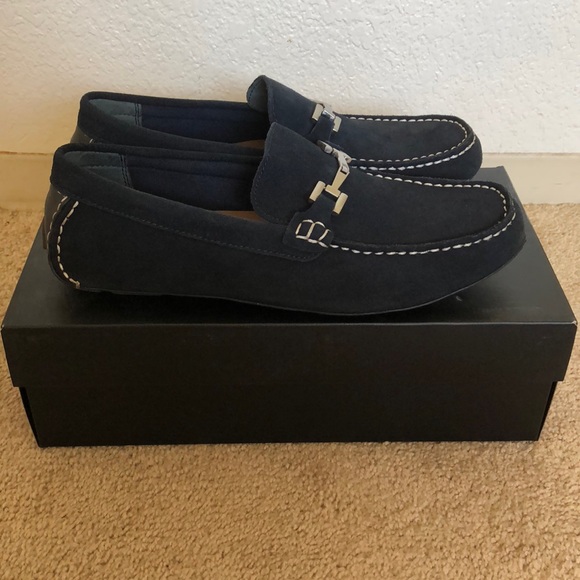 alfani men's james suede driver with bit